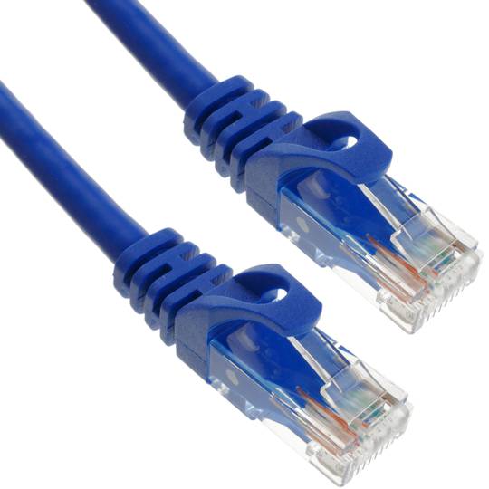 Cabo de rede ethernet LAN UTP RJ45 Cat.6a azul 5 m