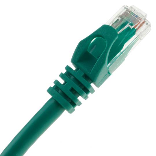 Kabel sieci Ethernet LAN UTP RJ45 Kat. 6a zielony 50 cm