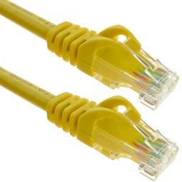 Kabel sieci Ethernet LAN UTP RJ45 Kat. 6a żółty 3 metry