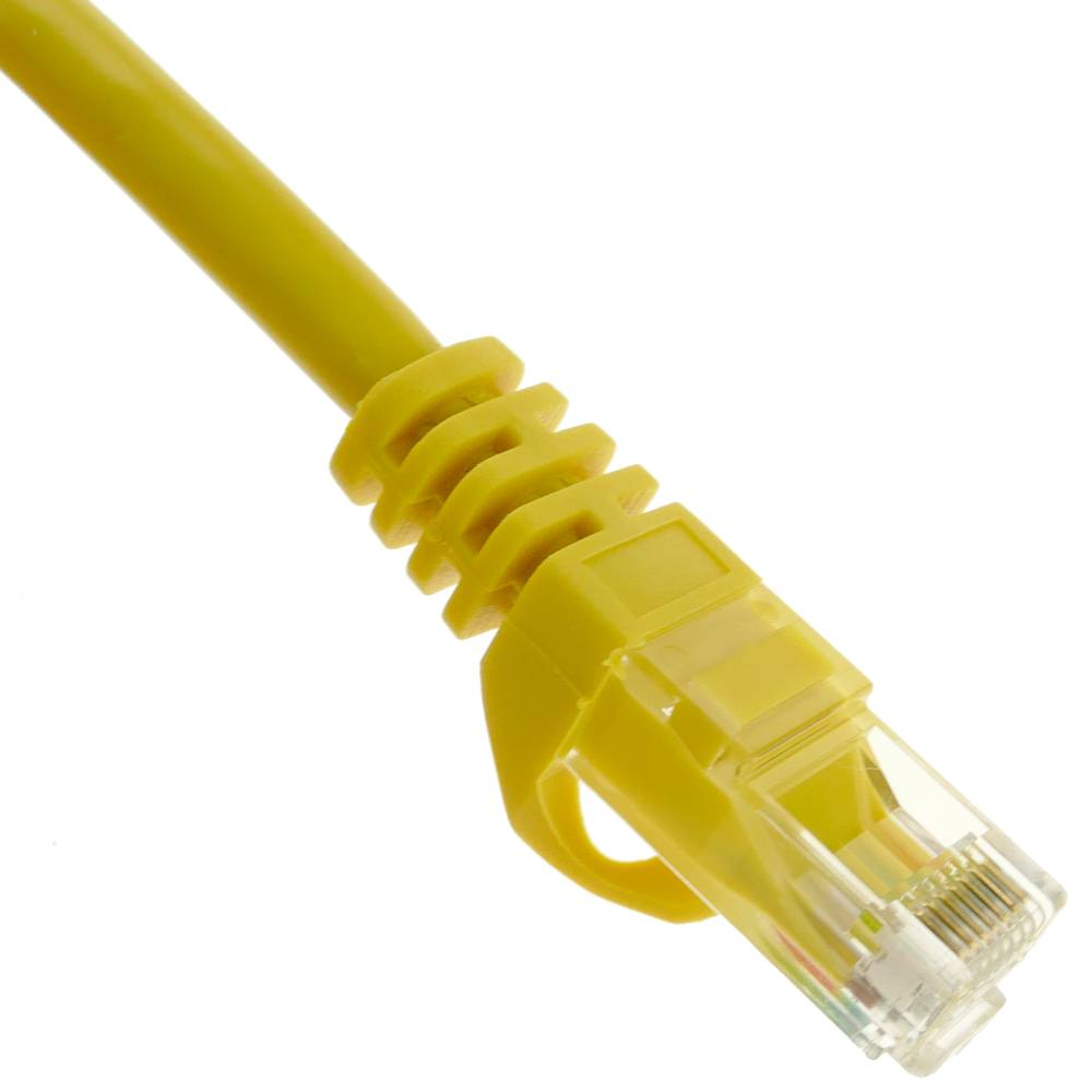 Network cable ethernet LAN UTP RJ45 Cat.6a yellow 3 meter