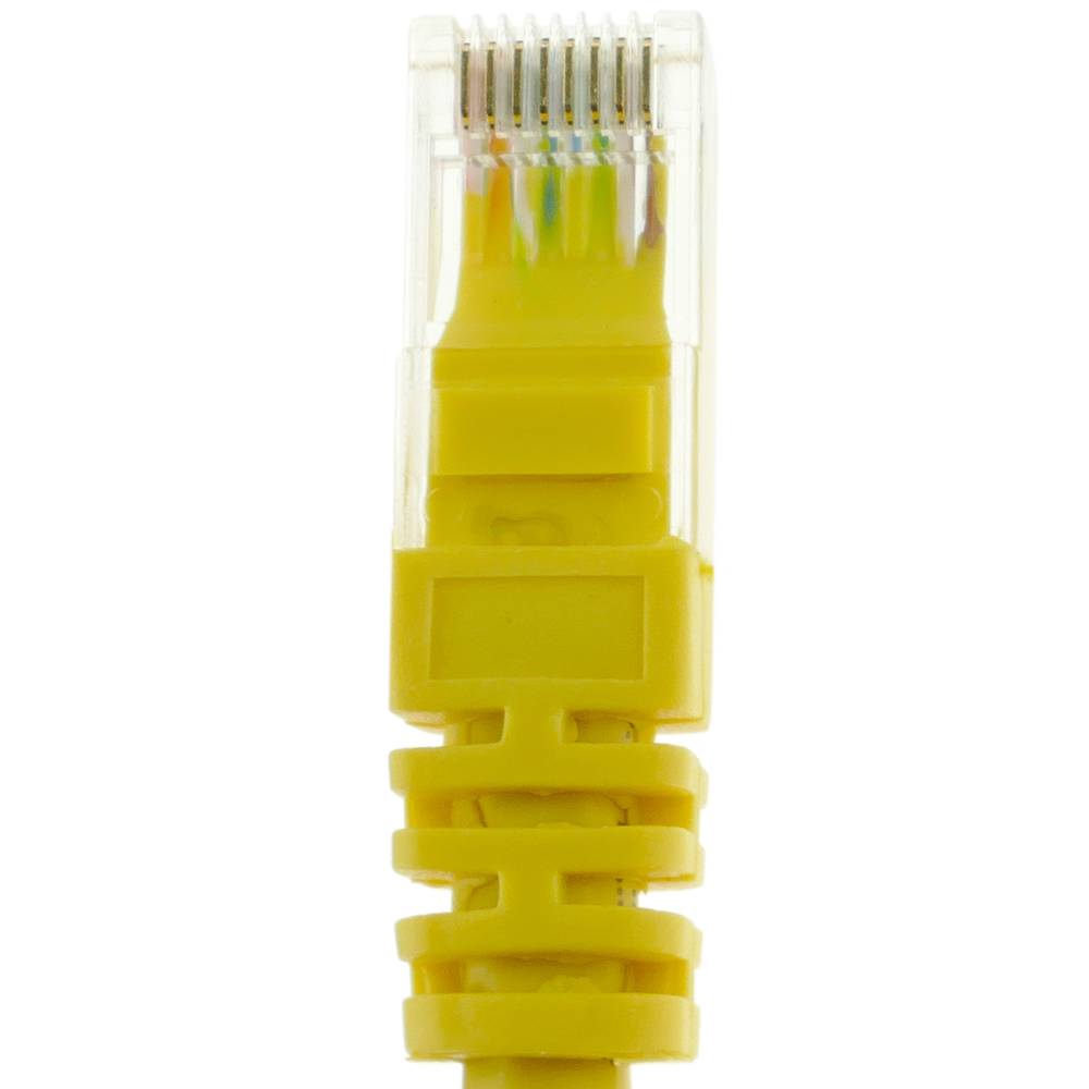 Network cable ethernet LAN UTP RJ45 Cat.6a yellow 3 meter