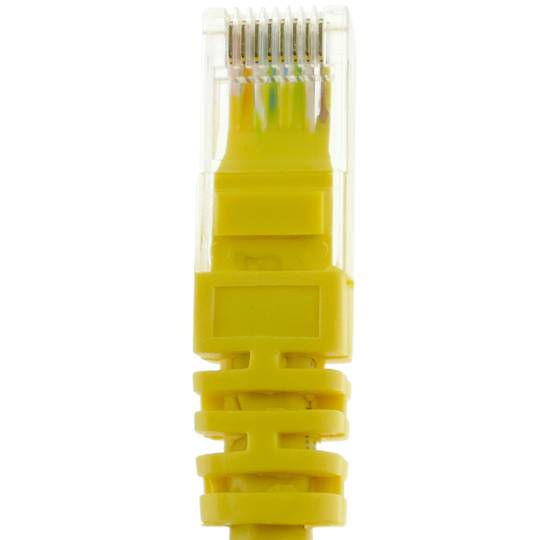 Network cable ethernet LAN UTP RJ45 Cat.6a yellow 3 meter