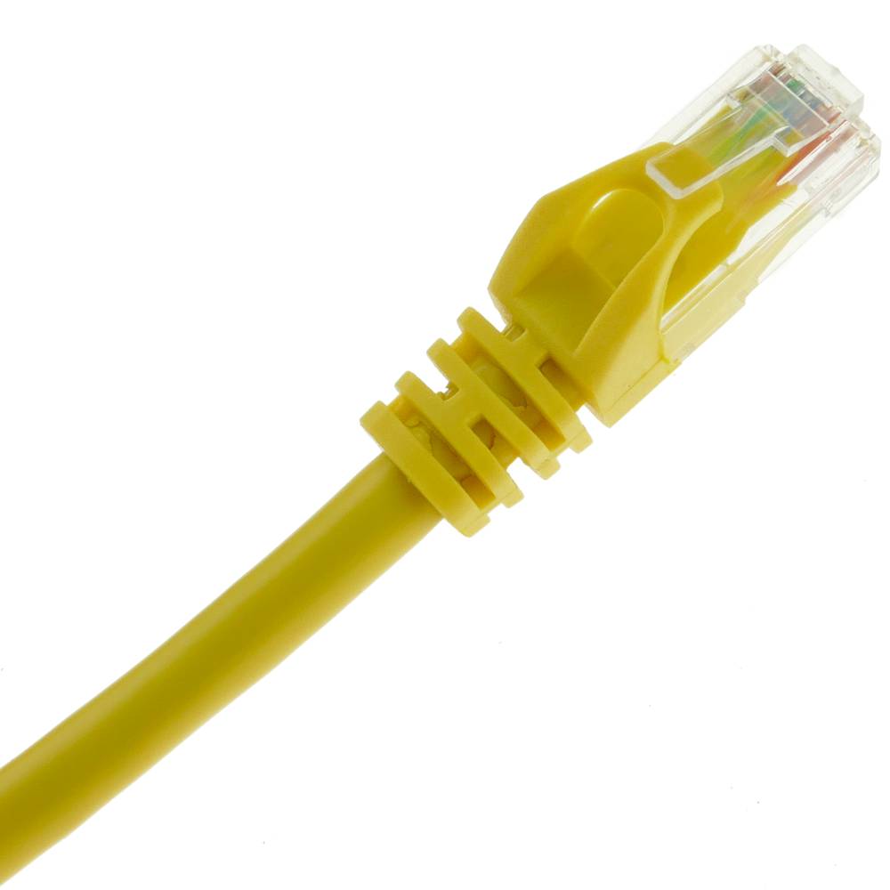 Network cable ethernet LAN UTP RJ45 Cat.6a yellow 3 meter