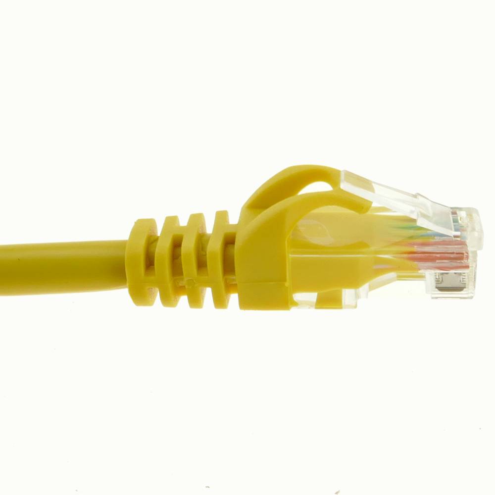 Network cable ethernet LAN UTP RJ45 Cat.6a yellow 3 meter