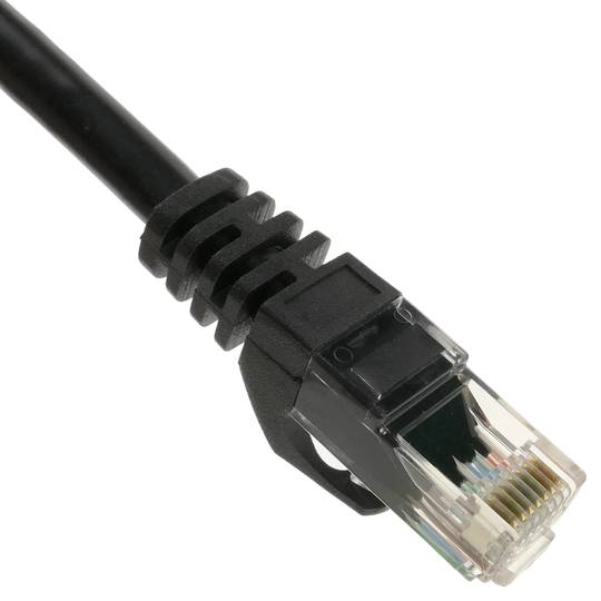 Ethernet-Netzwerkkabel LAN UTP RJ45 Cat.6a schwarz 25 cm