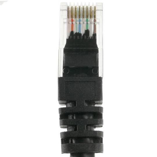 Ethernet-Netzwerkkabel LAN UTP RJ45 Cat.6a schwarz 25 cm