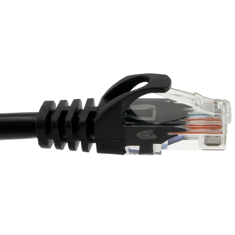 Ethernet-Netzwerkkabel LAN UTP RJ45 Cat.6a schwarz 25 cm