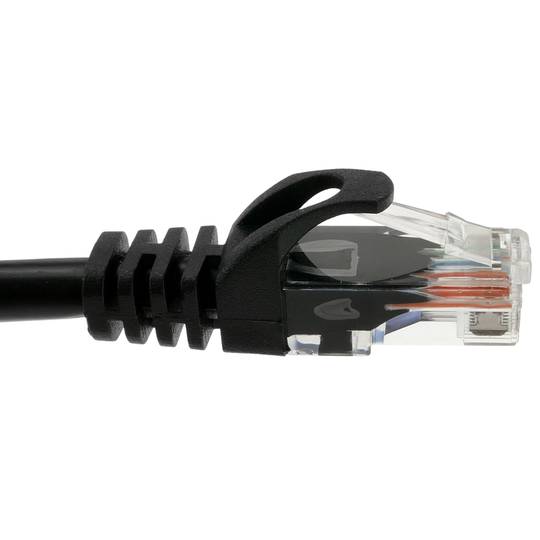 Ethernet-Netzwerkkabel LAN UTP RJ45 Cat.6a schwarz 25 cm