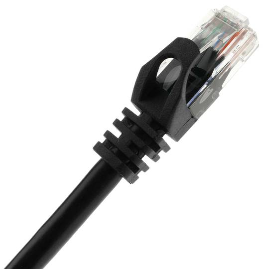 Câble réseau ethernet LAN UTP RJ45 Cat.6a noir 50 cm