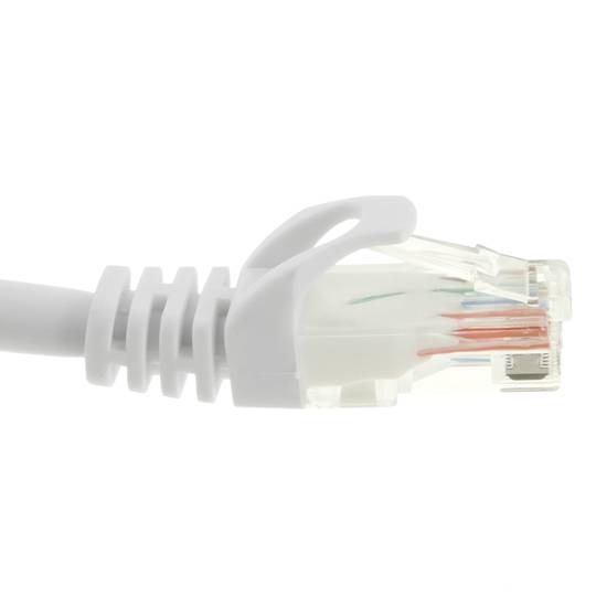 Câble réseau ethernet LAN UTP RJ45 Cat.6a blanc 25 cm