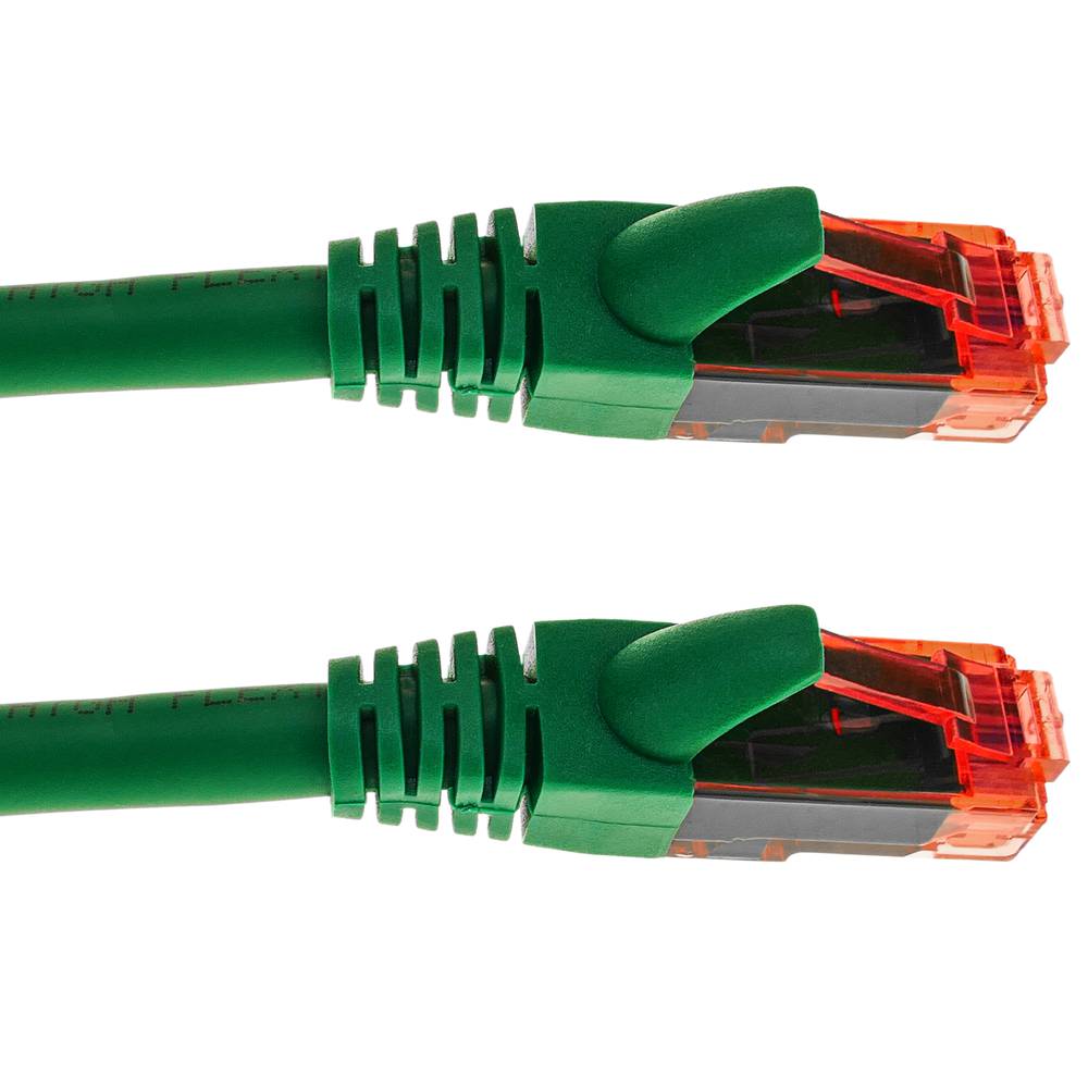 Ethernet-Netzwerkkabel LAN RJ45 UTP 24 AWG Ultra flexibel Cat. 6A grün 50 cm