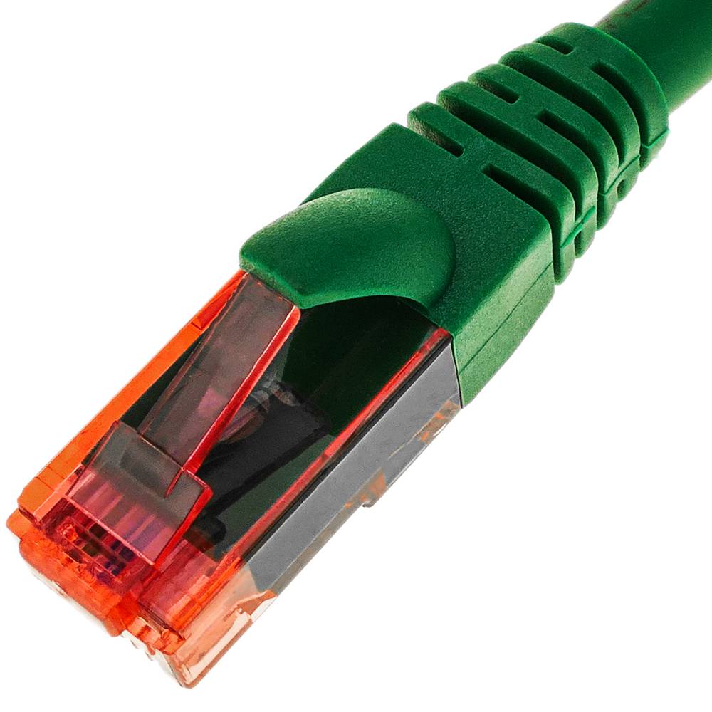 RJ45 UTP 24 AWG Ultra elastyczny kabel sieciowy Ethernet Ethernet kat. 6A zielony 1 m