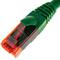 Cabo de rede ethernet LAN RJ45 UTP  24 AWG Ultra flexível Cat. 6A verde 20 m