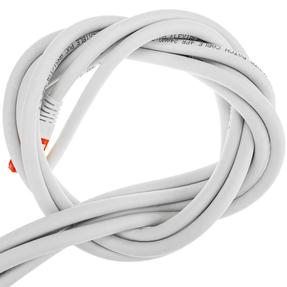Cable de xarxa ethernet Cat. 6a UTP de 2 m de color blanc ultra flexible