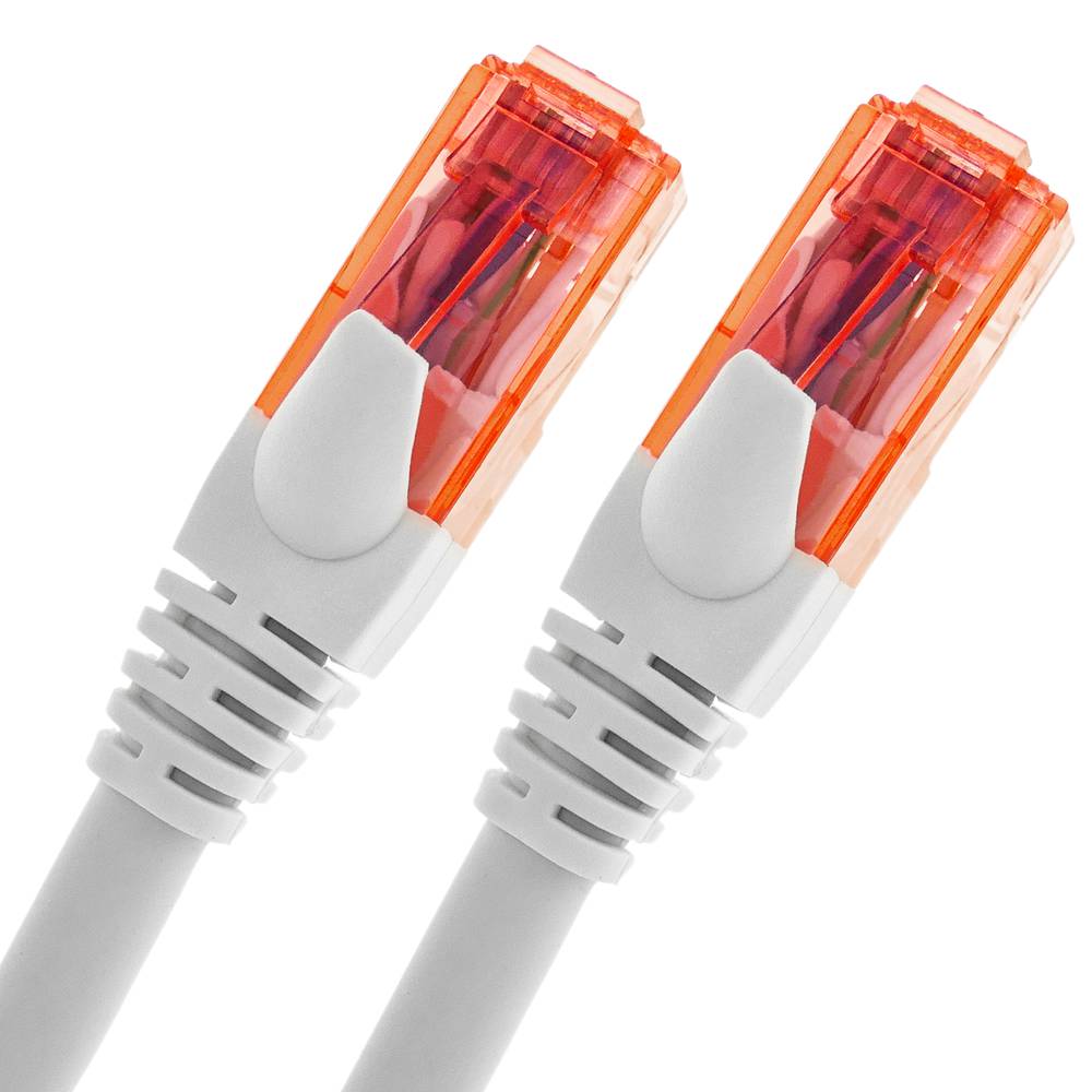 Cable de xarxa ethernet Cat. 6a UTP de 2 m de color blanc ultra flexible