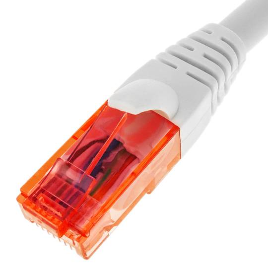 Cable de xarxa ethernet Cat. 6a UTP de 2 m de color blanc ultra flexible