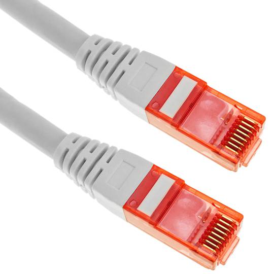 Ultraelastyczny, biały kabel sieciowy Ethernet kat. 6a UTP o długości 20 m