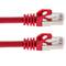 Câble réseau Ethernet FTP Cat.6a 0,25 m rouge