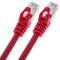 Câble réseau Ethernet FTP Cat.6a 0,25 m rouge