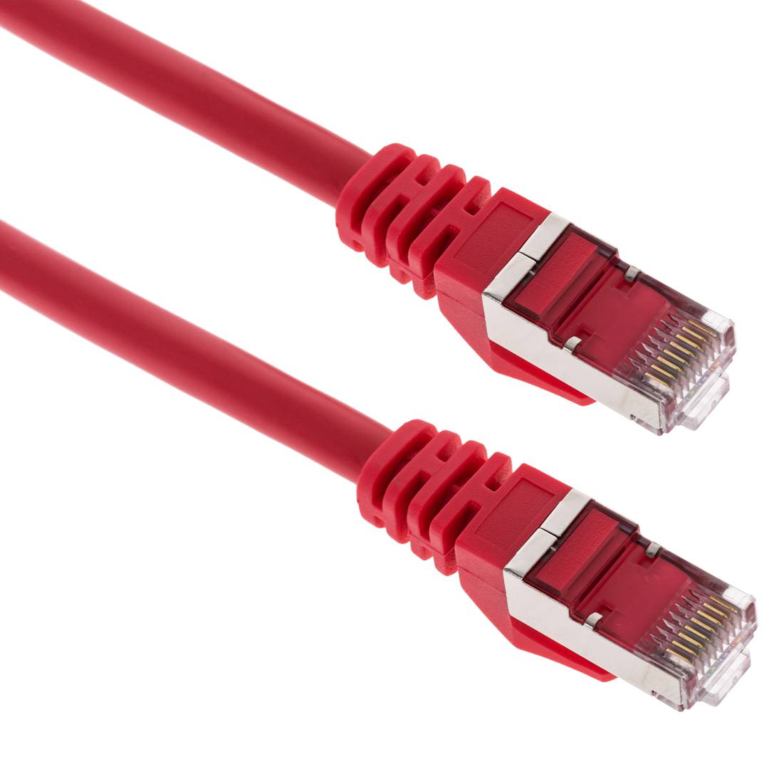 Câble réseau Ethernet LAN FTP RJ45 Cat.6a rouge 2m - Cablematic