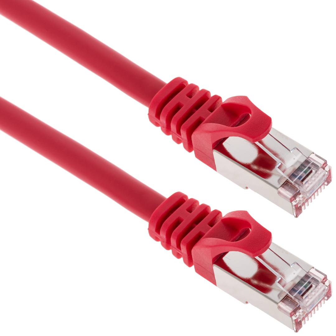 Ethernet network cable LAN FTP RJ45  red 3m - Cablematic
