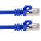 Ethernet netwerkkabel LAN FTP RJ45 Cat.6a blauw 25cm