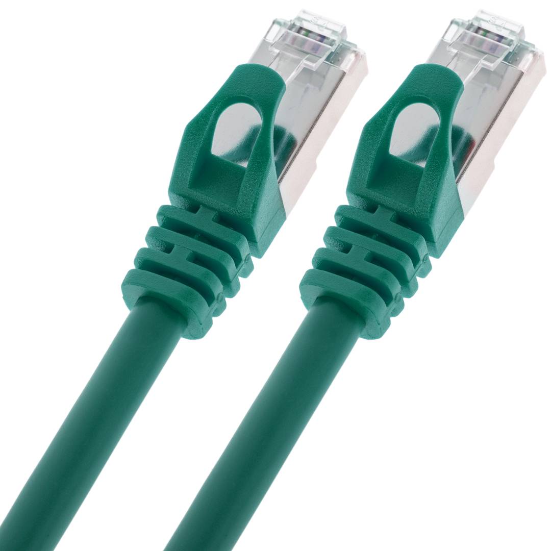Cavo di rete Ethernet FTP Cat. 6A verde da 0,5 m