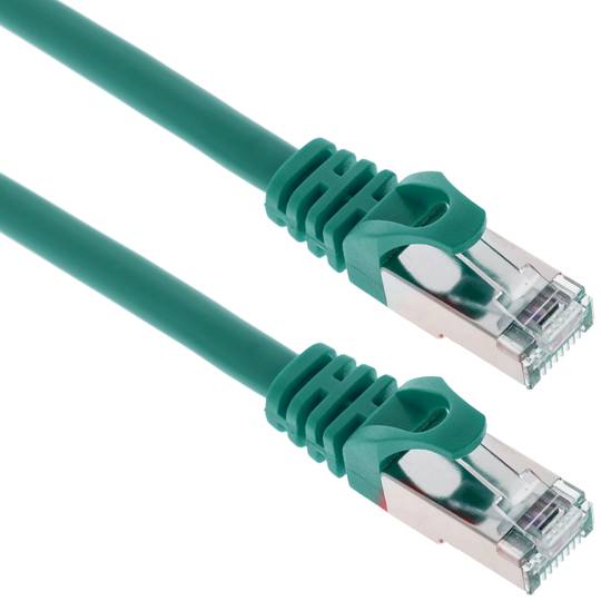 Câble réseau Ethernet FTP Cat.6A vert 10 m