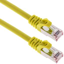 Câble réseau Ethernet FTP Cat.6a jaune 0,25 m