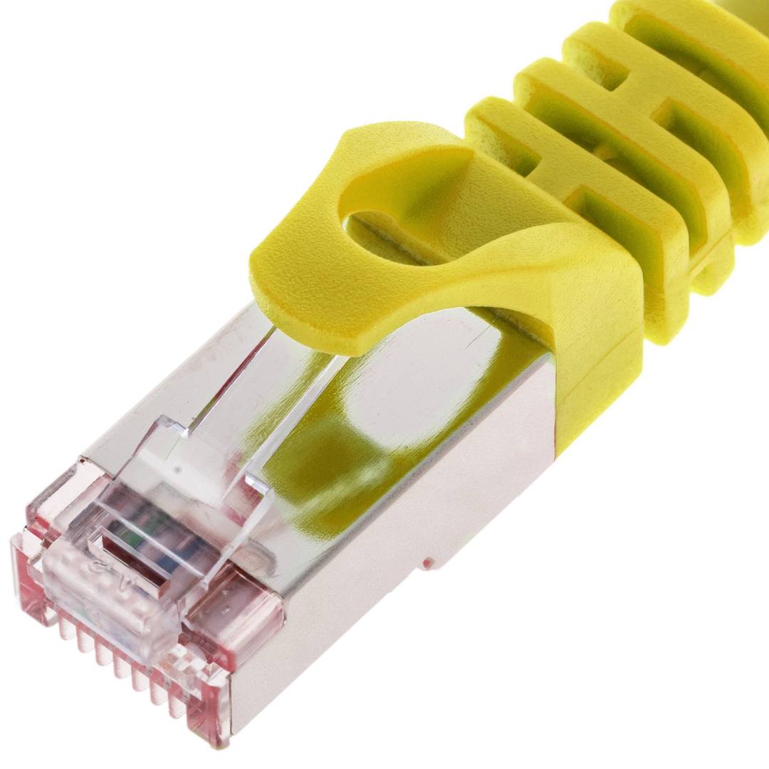0,25 m gelbes FTP Cat. 6a Ethernet-Netzwerkkabel
