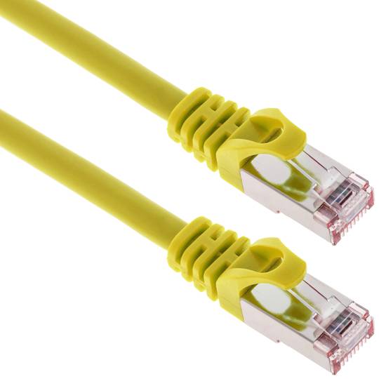 Ethernet Netzwerkkabel LAN FTP RJ45 Cat.6a gelb 2m
