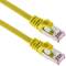 Ethernet Netzwerkkabel LAN FTP RJ45 Cat.6a gelb 2m