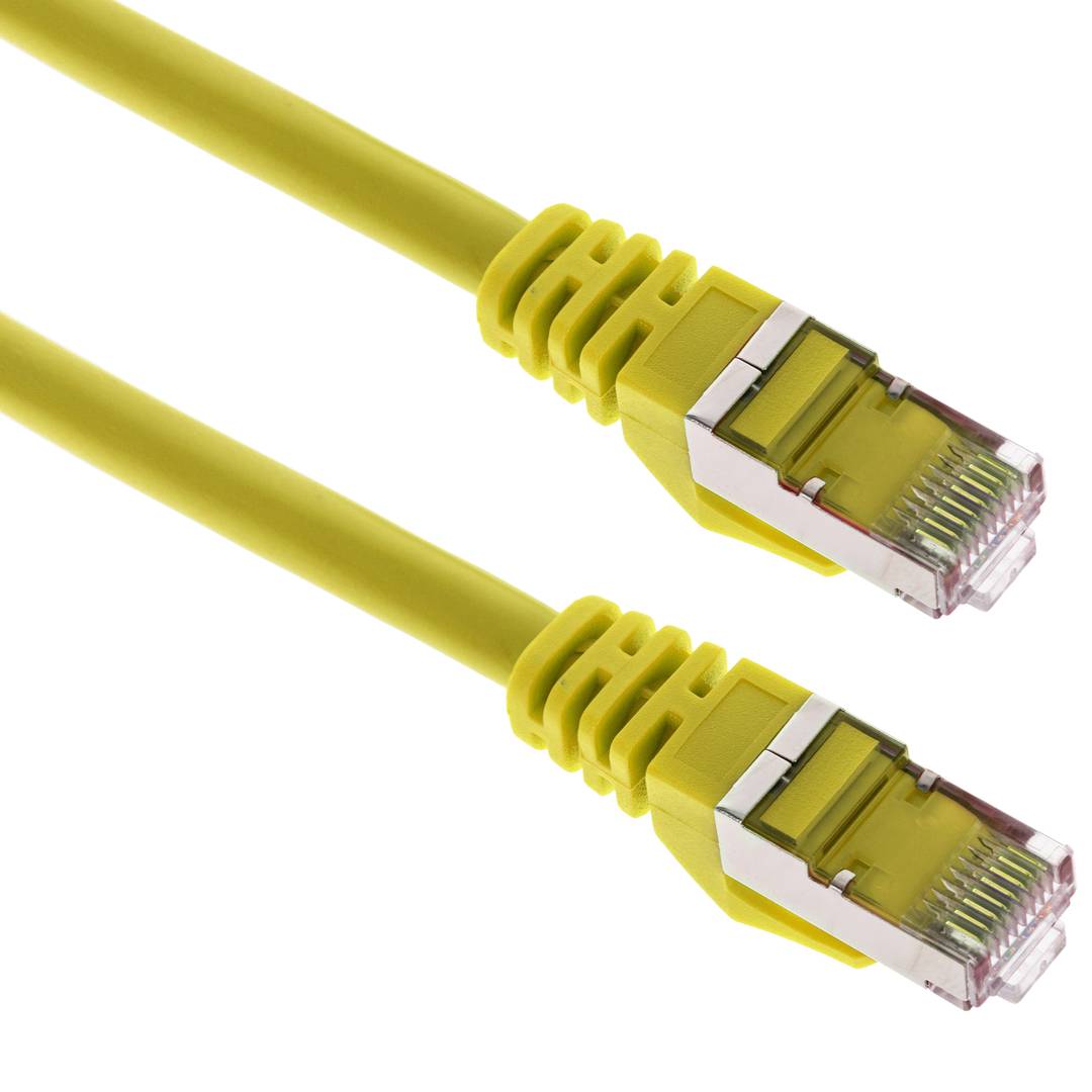 network cable LAN FTP RJ45 Cat.6a yellow 3m Cablematic