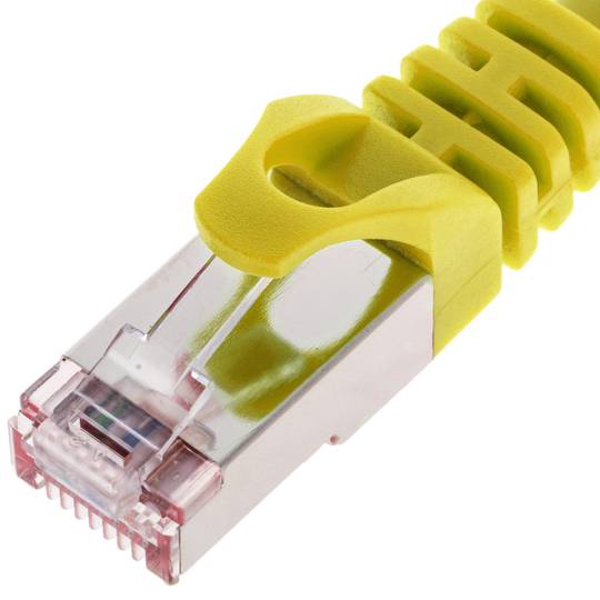 Câble réseau Ethernet FTP Cat.6a jaune 3 m