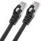 Ethernet Netzwerkkabel LAN FTP RJ45 Cat.6a schwarz 2m