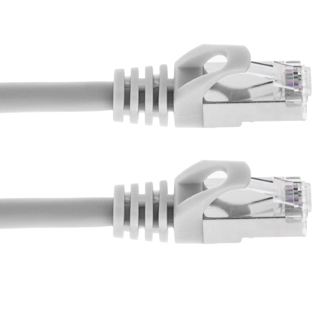 Ethernet Network Cable LAN FTP RJ45 Cat 6a White 5m Cablematic ethernet-network-cable-lan-ftp-rj45-cat-6a-white-5m-cablematic