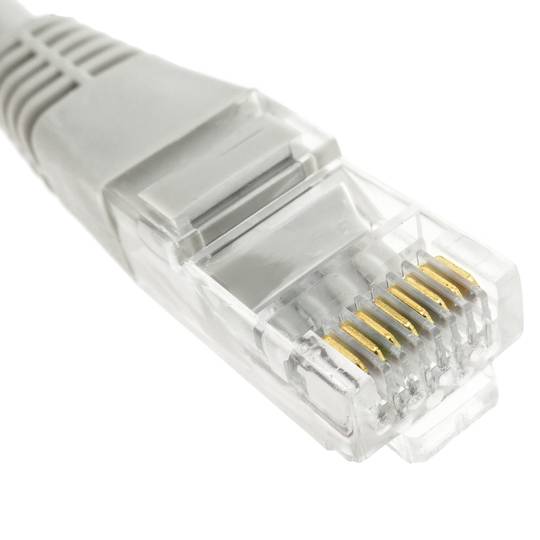 Cable de red ethernet Cat. 6 UTP de 25 m de color gris