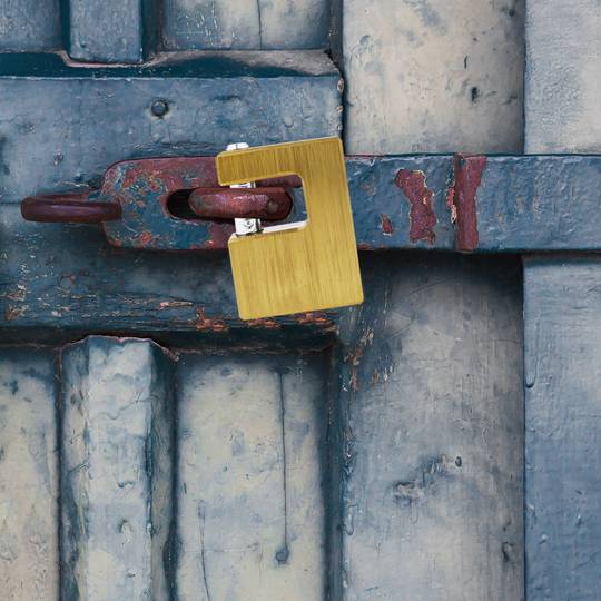 Cadenas de sécurité rectangulaire en laiton massif avec baïonnette 50mm