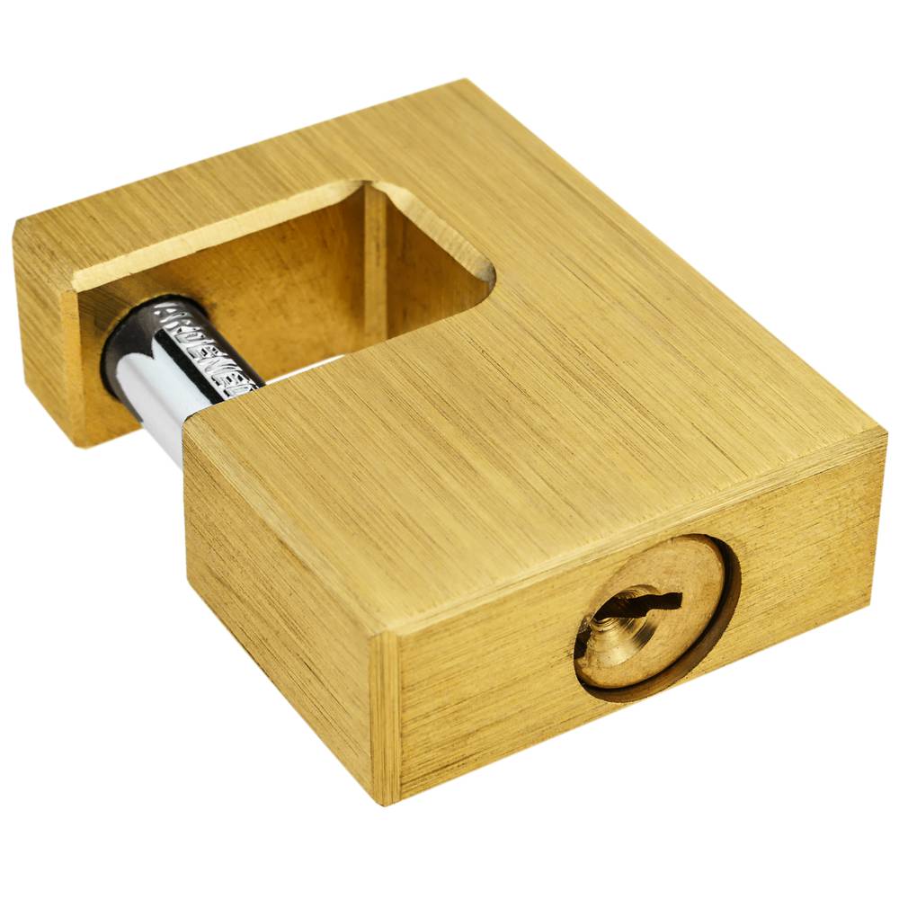 Cadenas de sécurité rectangulaire en laiton massif avec baïonnette 50mm