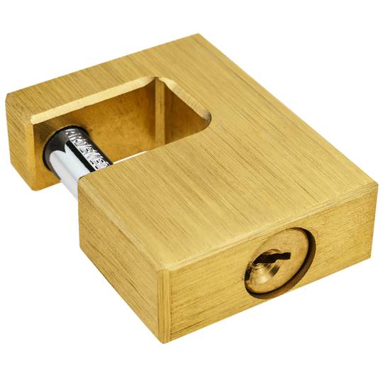 Cadenas de sécurité rectangulaire en laiton massif avec baïonnette 50mm