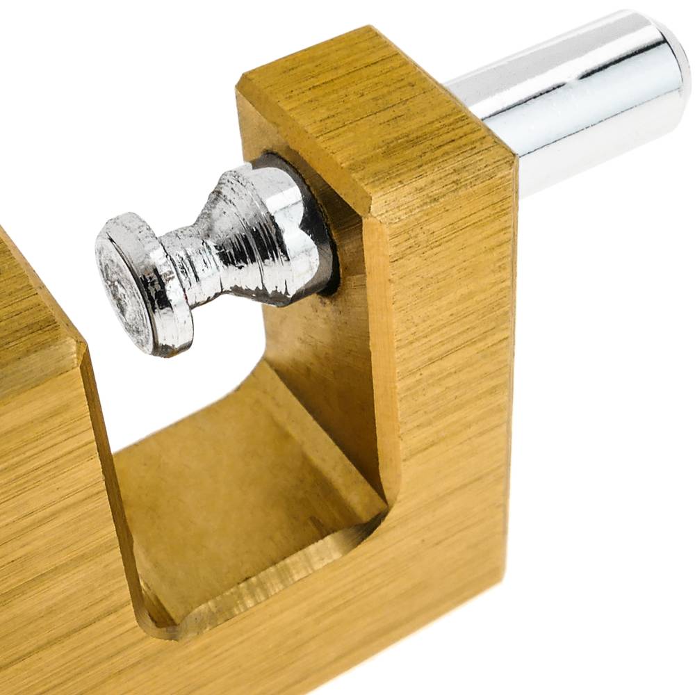 Cadenas de sécurité rectangulaire en laiton massif avec baïonnette 50mm