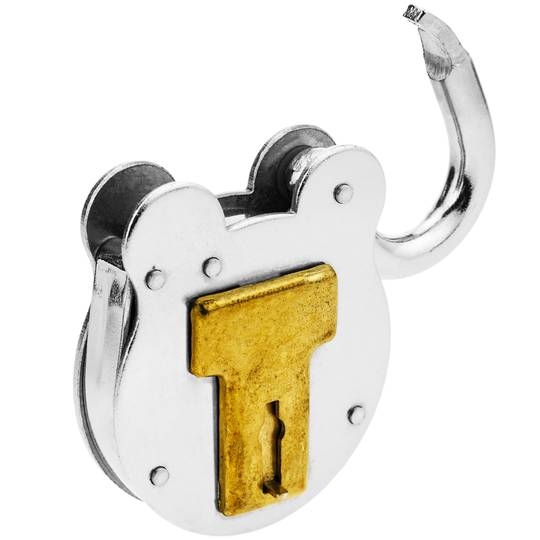 Cadenas de sécurité laiton massif classique style vintage 50mm