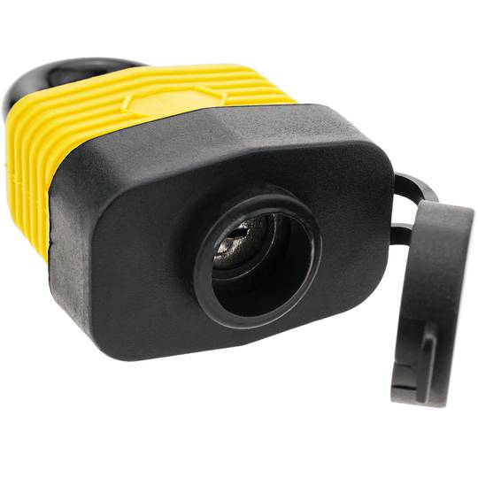 Cadeado de segurança aço com proteção ao ar livre IP44 30mm arco 62mm