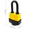 Stalen veiligheidshangslot met externe bescherming IP44 30 mm boog 80mm