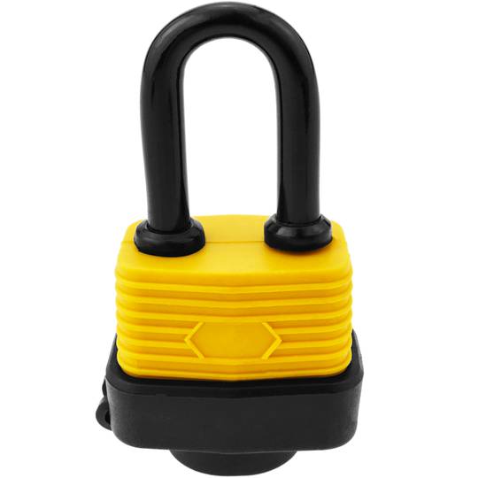 Stalen veiligheidshangslot met externe bescherming IP44 30 mm boog 80mm