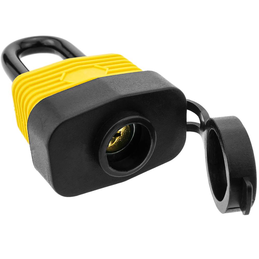 Stalen veiligheidshangslot met externe bescherming IP44 30 mm boog 80mm