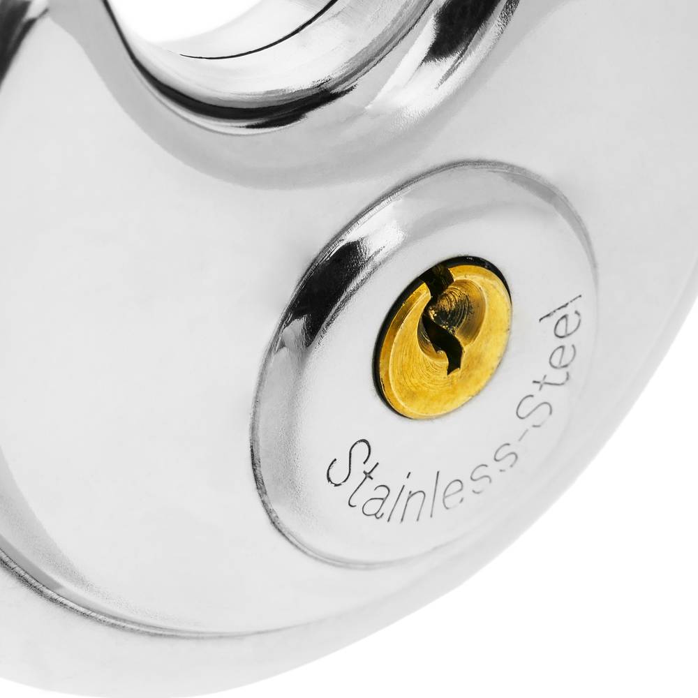 Rond roestvrijstalen veiligheidsslot met 80 mm bajonet