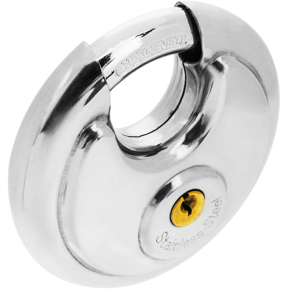 Candado de seguridad redondo de acero inoxidable con bayoneta 90mm