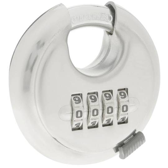 Cadenas de sécurité rond en acier inoxydable avec combinaison à 4 chiffres 70mm