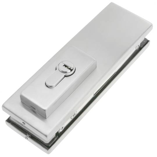 Aluminium slot voor glazen deur voor vloerdeursluiters